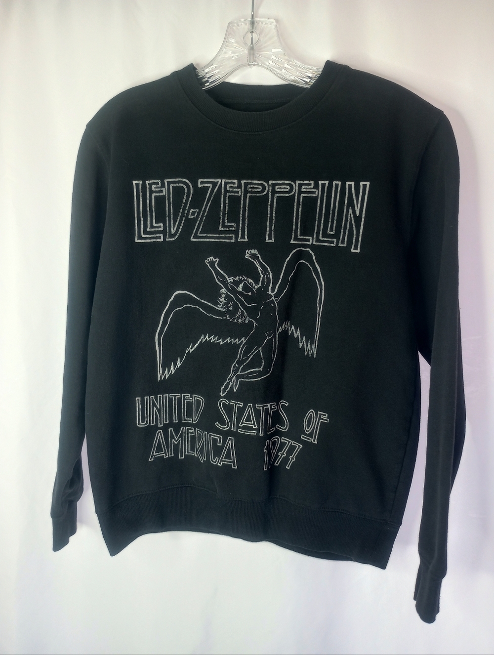 *Led Zeppelin United States Of America 1977 Black Sweatshirt XS